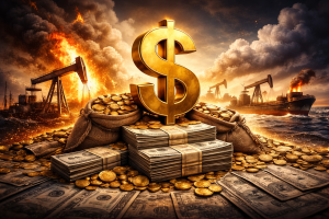 Dollar Strengthens, Oil Breaks $100, Boosting Inflation Expectations