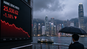 Hang Seng Drops 1% as Investors Await US CPI